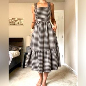 Adorable Boho Urban Outfitters Cottage Core Plaid Dress